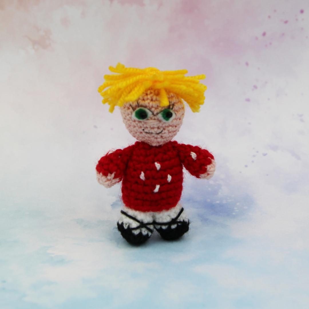 Вязаная игрушка Домовенок 8 см