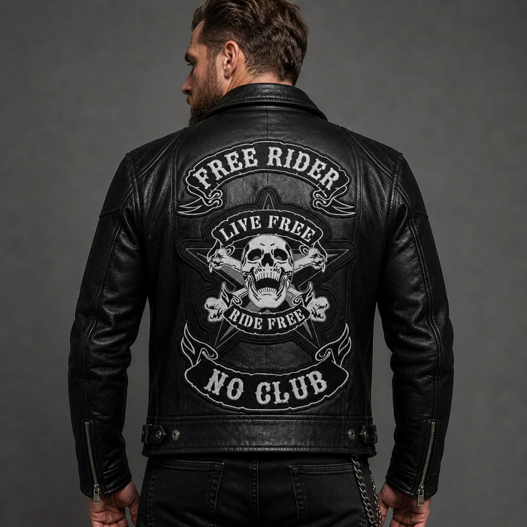 Нашивка, патч, шеврон (комплект из 3 шт.) "Free Rider" PTC136