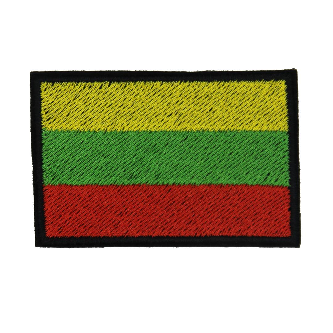 Нашивка, патч, шеврон "Флаг Литвы" 60x40mm PTC030