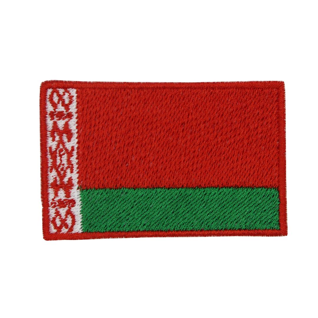 Нашивка, патч, шеврон "Флаг Беларуси" 60x40mm PTC044