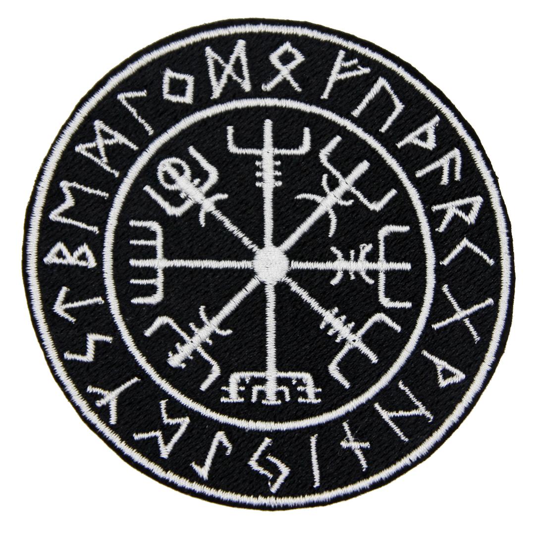 Нашивка, патч, шеврон "Компас Викингов" 80x80mm PTC058