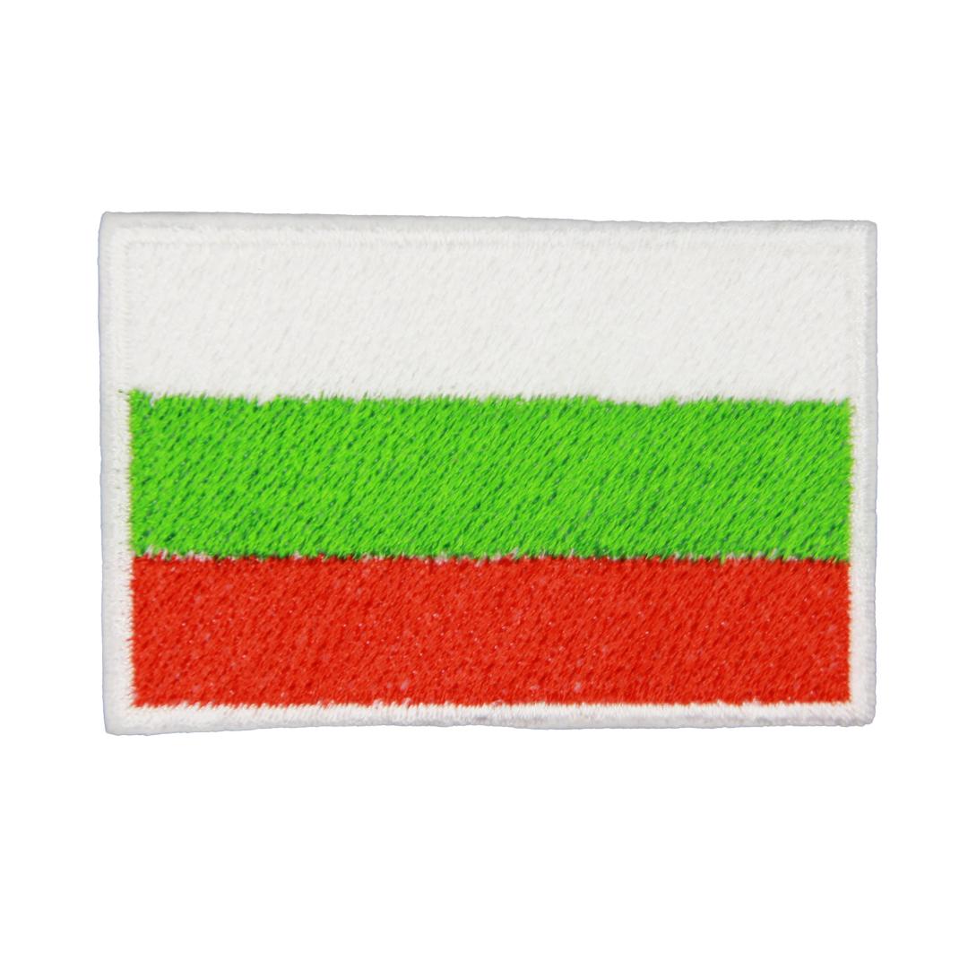 Нашивка, патч, шеврон "Флаг Болгарии" 60x40mm PTC167