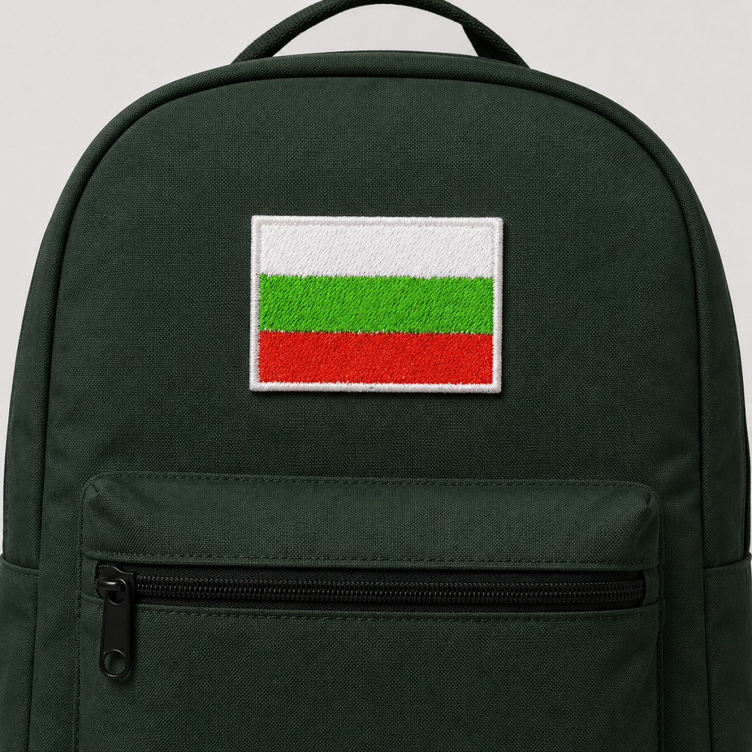 Нашивка, патч, шеврон "Флаг Болгарии" 60x40mm PTC167