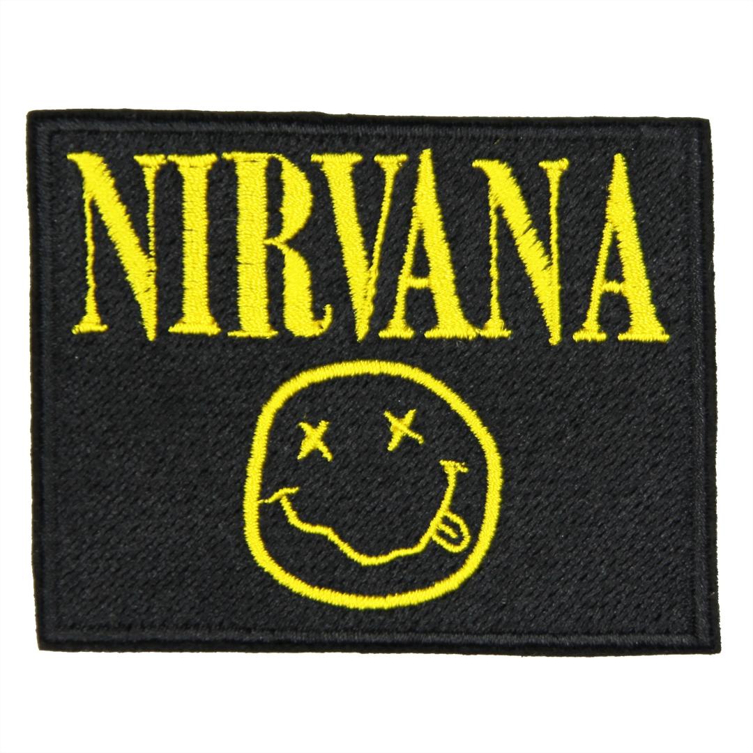 Нашивка, патч, шеврон "Nirvana" 70x55mm PTC177