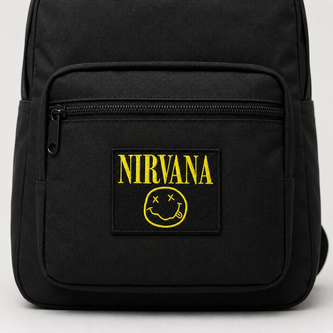 Нашивка, патч, шеврон "Nirvana" 70x55mm PTC177
