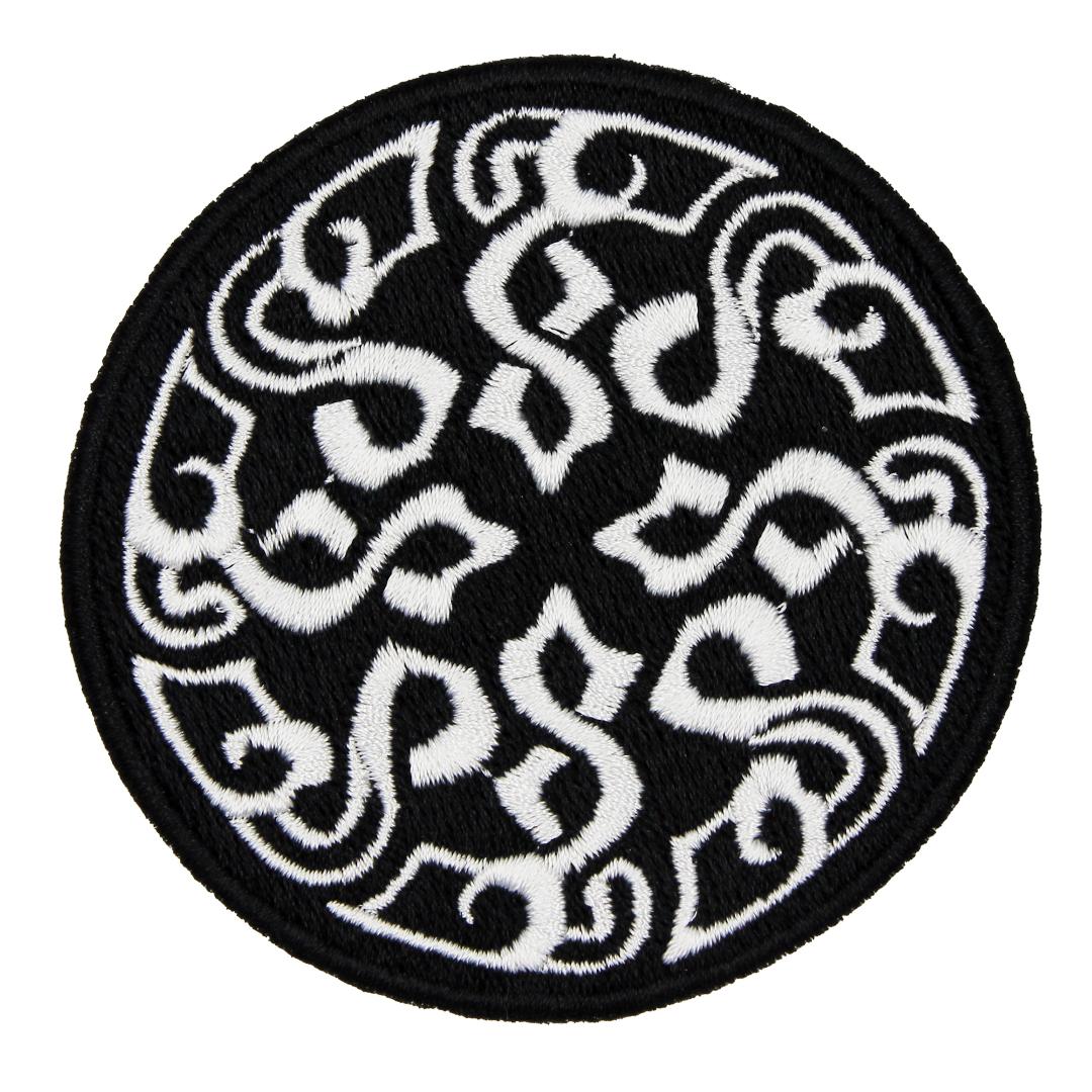 Нашивка, патч, шеврон "Узор в Круге" 70x70mm PTC181