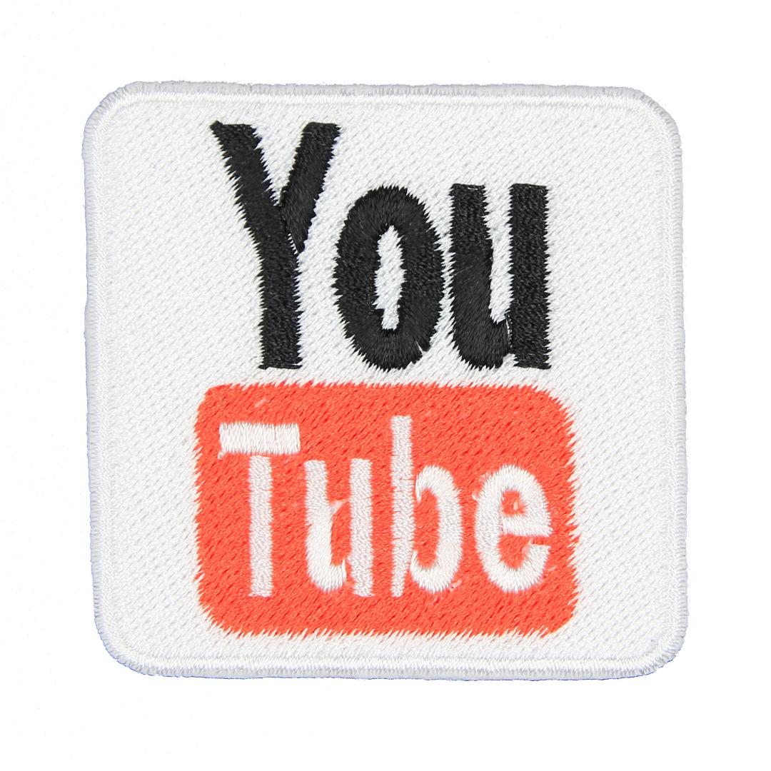 Нашивка, патч, шеврон "You Tube" 55x55mm PTC193