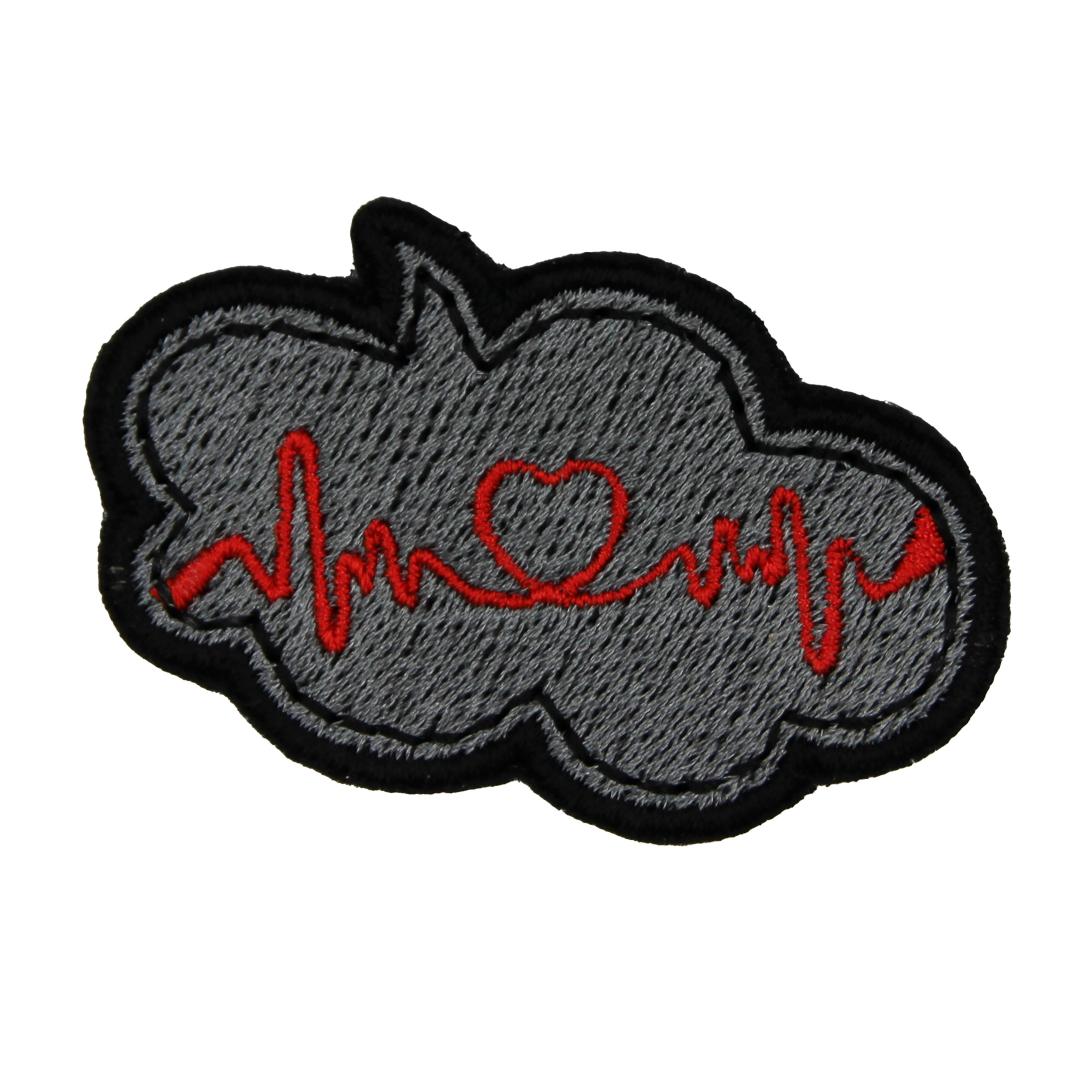 Нашивка, патч, шеврон "Пульс Сердца" 55x35mm PTC231