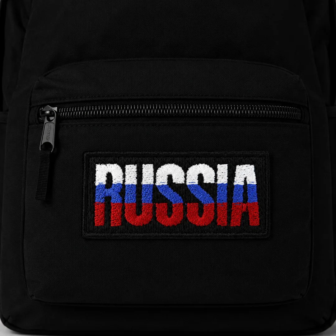 Нашивка, патч, шеврон "Russia Триколор" 65x30mm PTC251