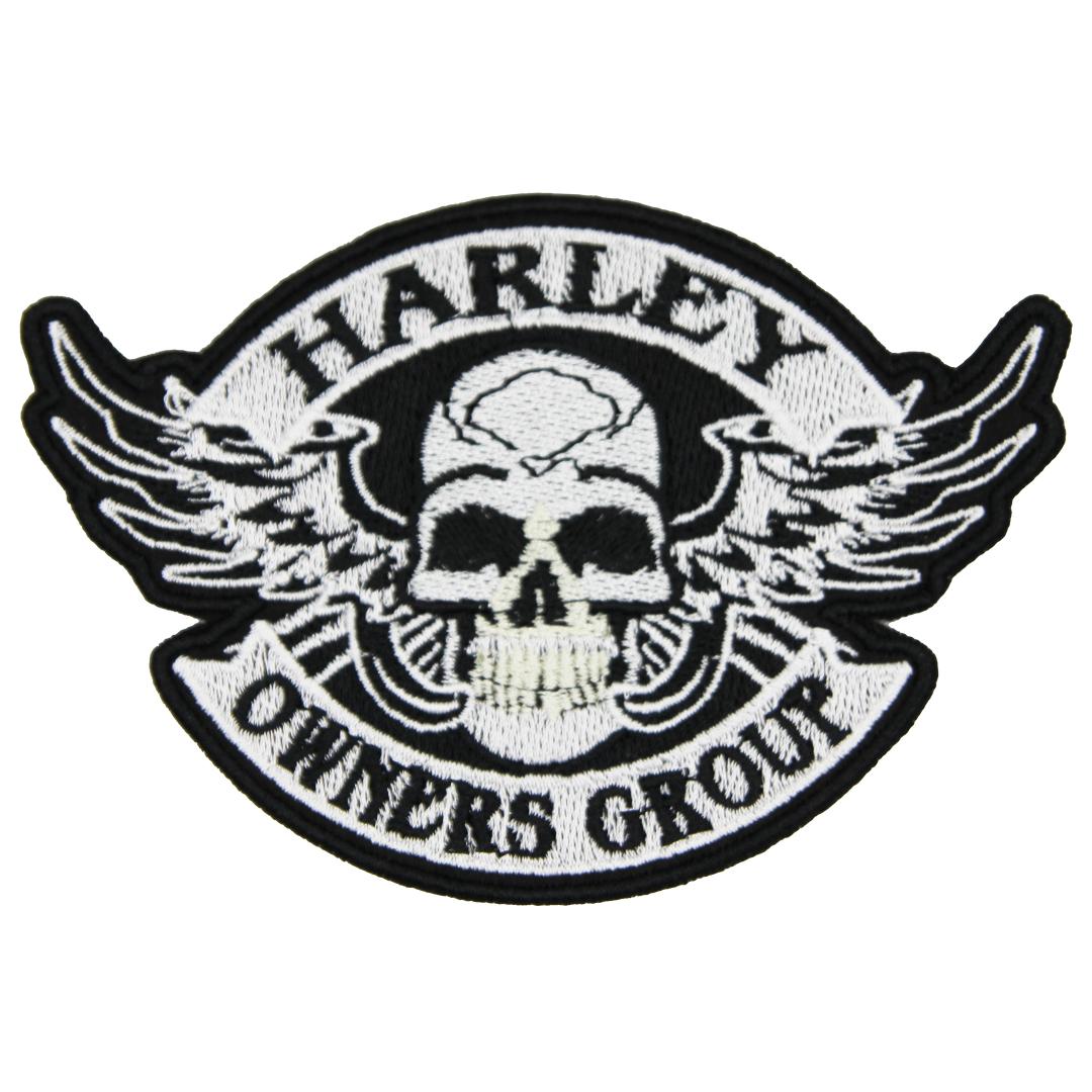 Нашивка, патч, шеврон "Harley Owners Group" 110x74mm PTC261