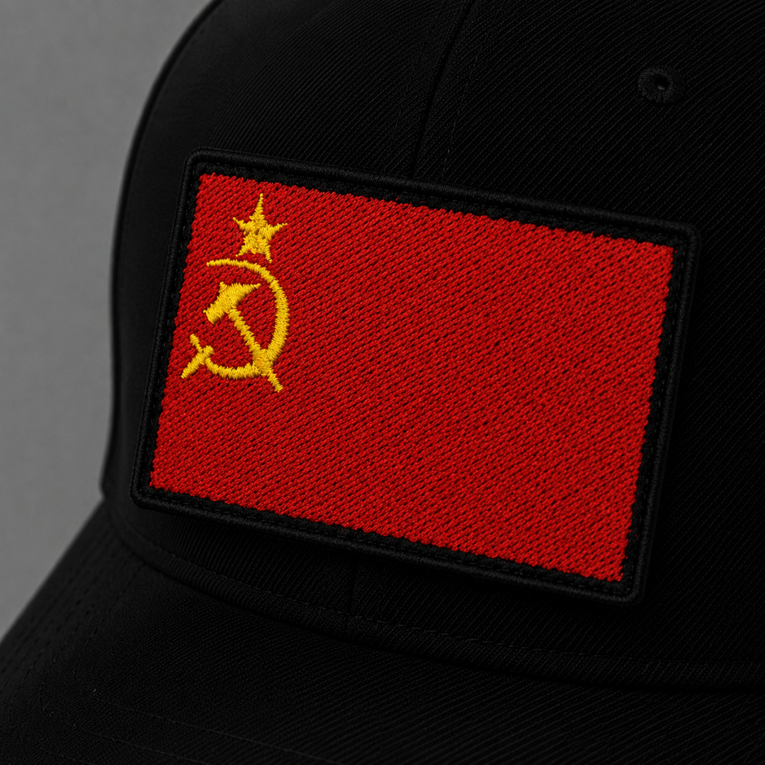 Нашивка, патч, шеврон на липучке "Флаг СССР" 70x45mm PTC389