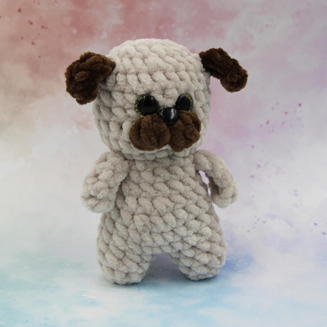 Вязаная игрушка Собачка 11 см 