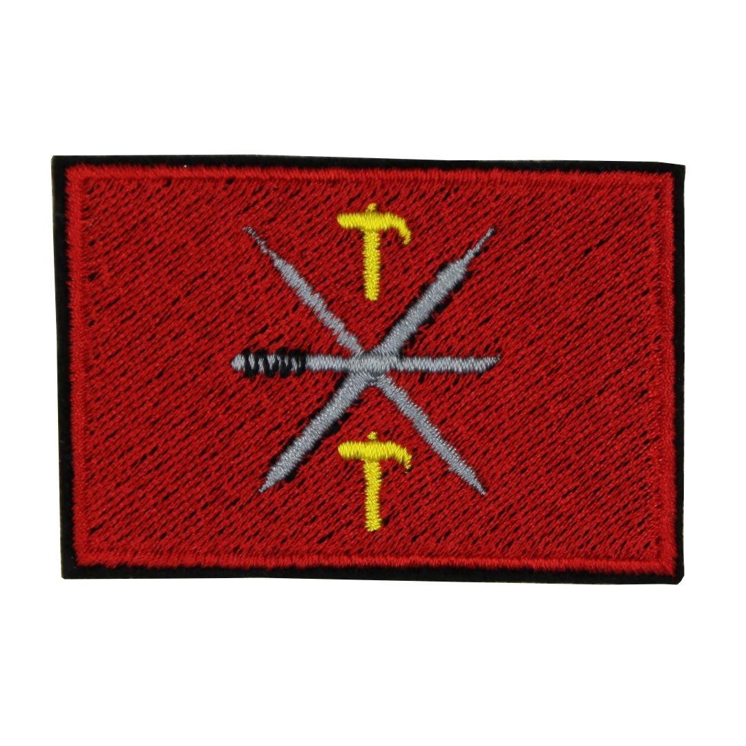 Нашивка, патч, шеврон "Флаг Тульской области" 60x40mm PTC413