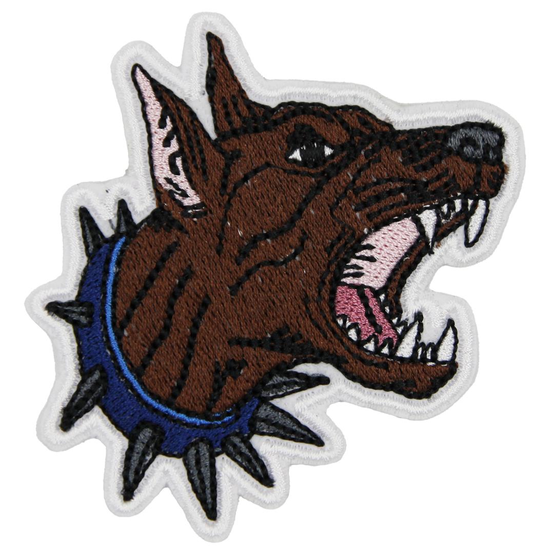 Нашивка, патч, шеврон "Злая Собака" 70x62mm PTC466