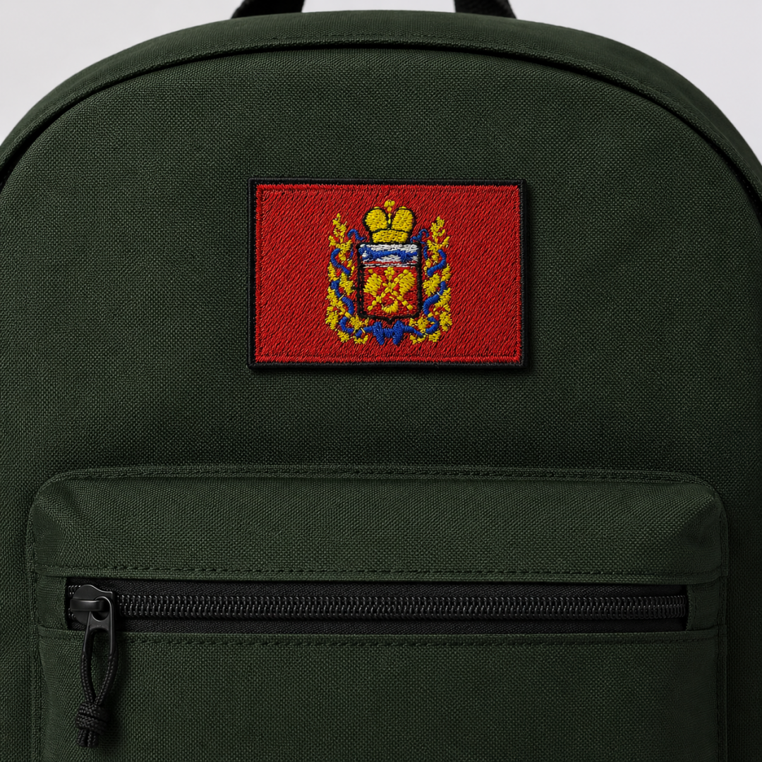 Нашивка, патч, шеврон "Флаг Оренбургской области" 60x40mm PTC521