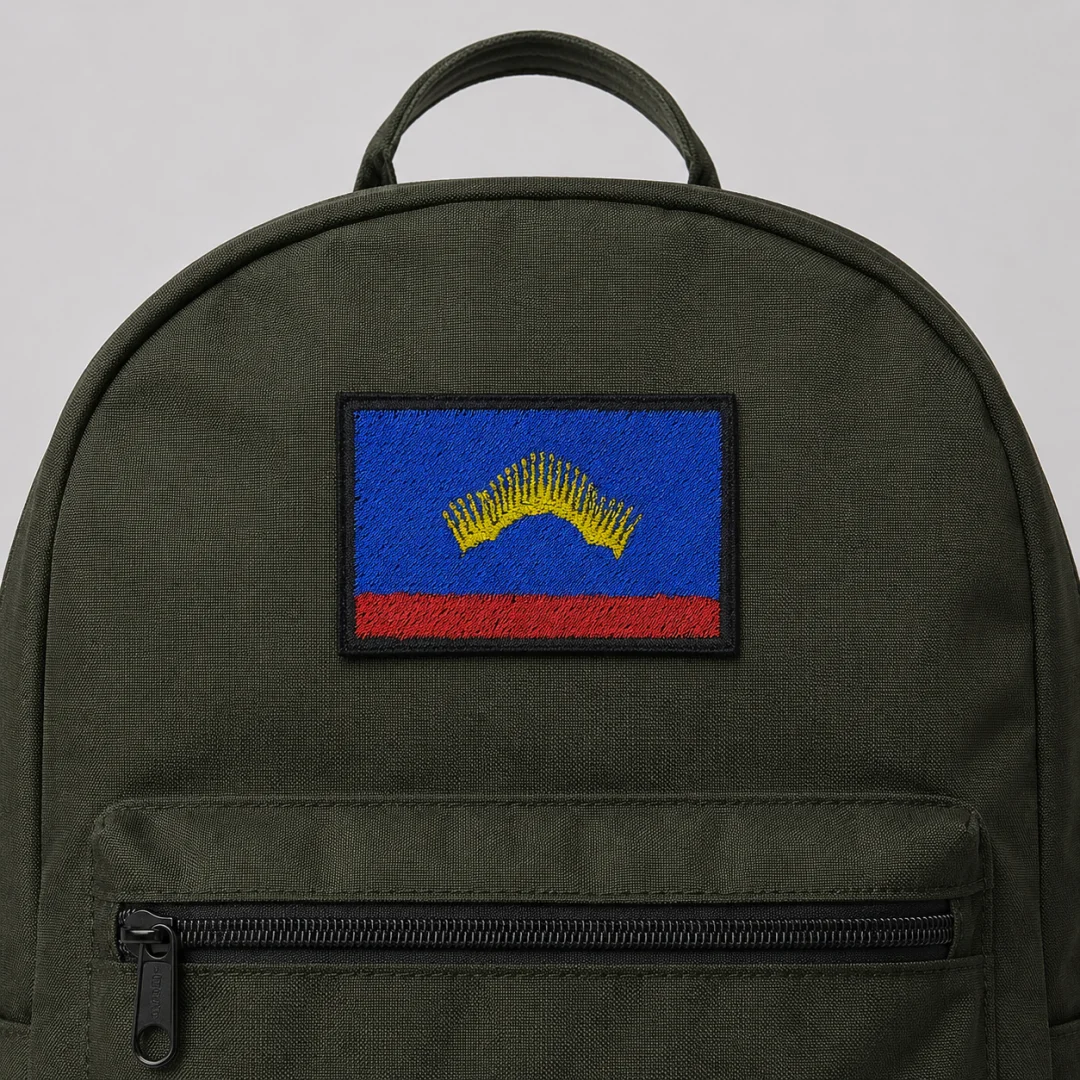 Нашивка, патч, шеврон "Флаг Мурманской области" 60x40mm PTC526