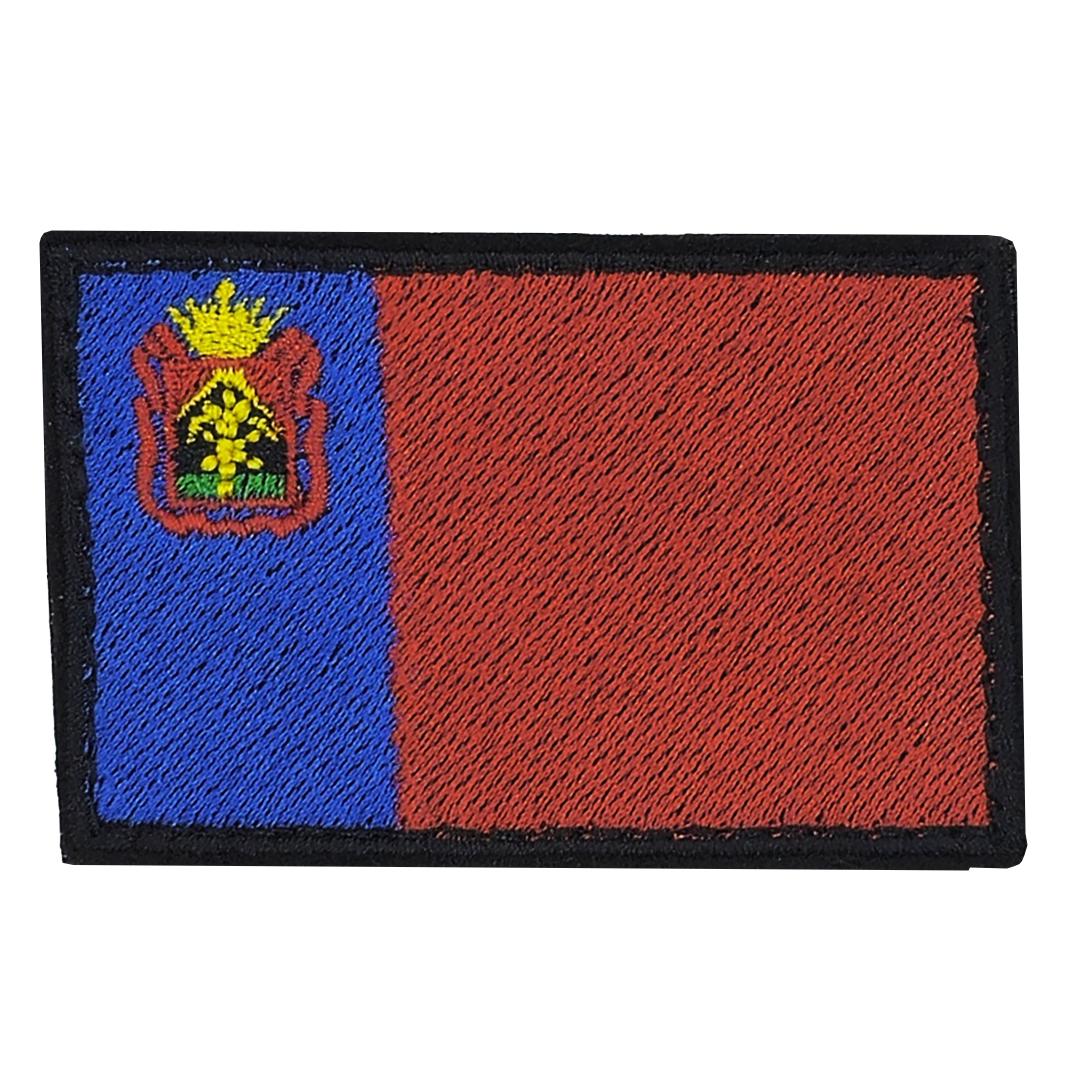Нашивка, патч, шеврон на липучке "Флаг Кемеровской области" 70x45mm PTC561