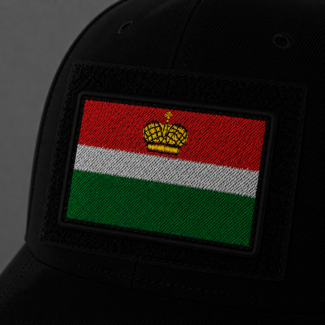 Нашивка, патч, шеврон на липучке "Флаг Калужской области" 70x45mm PTC562