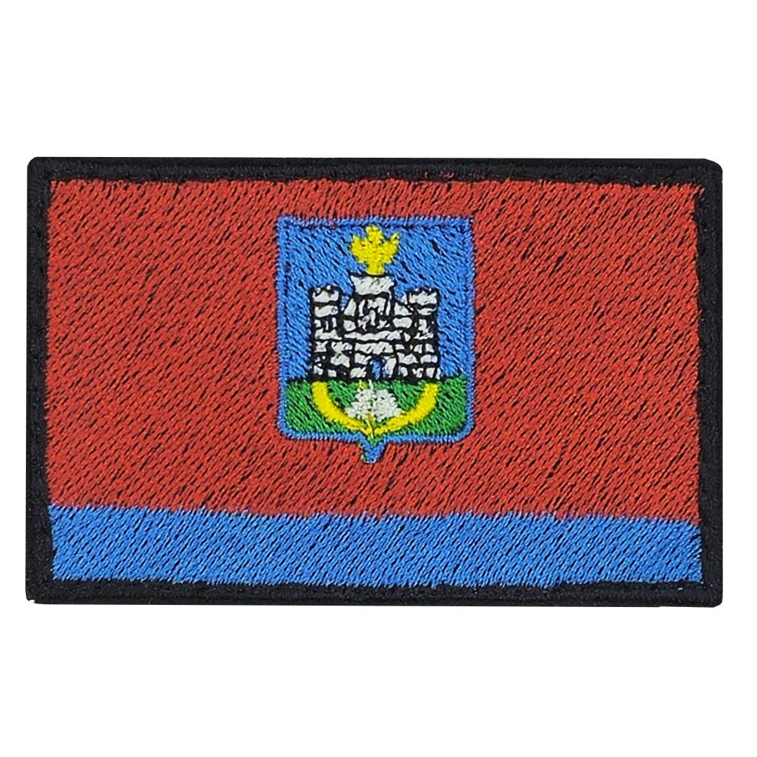 Нашивка, патч, шеврон на липучке "Флаг Орловской области" 70x45mm PTC580