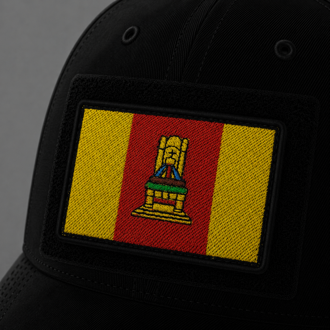 Нашивка, патч, шеврон на липучке "Флаг Тверской области" 70x45mm PTC602