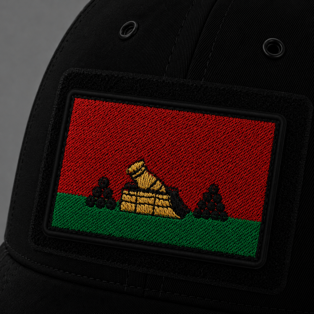 Нашивка, патч, шеврон на липучке "Флаг Брянска" 70x45mm PTC698