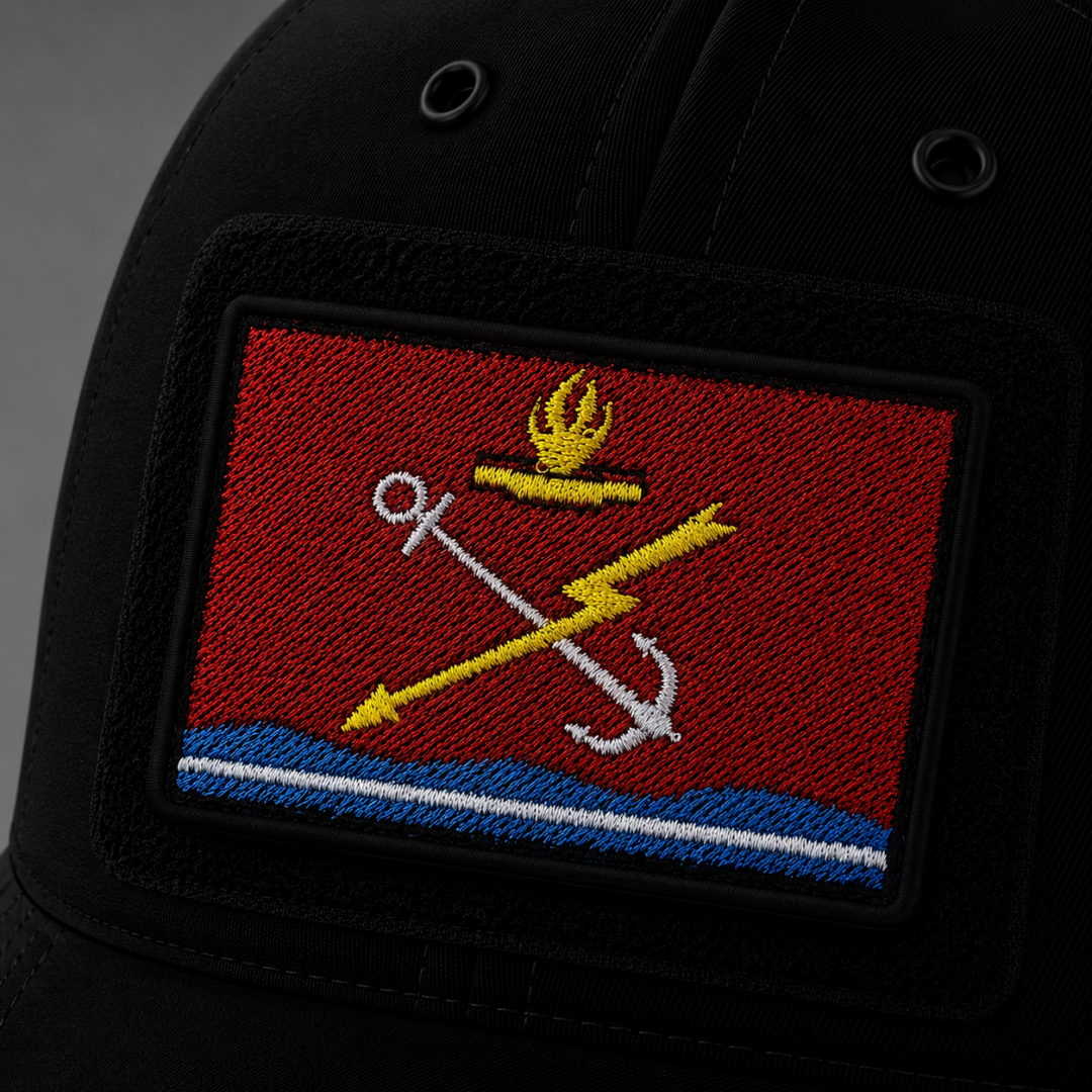 Нашивка, патч, шеврон на липучке "Флаг Кировска" 70x45mm PTC714