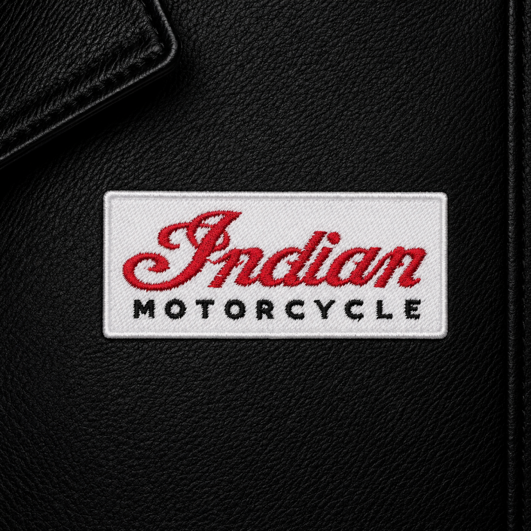 Нашивка, патч, шеврон "Indian Motorcycle" 80x35mm PTC820