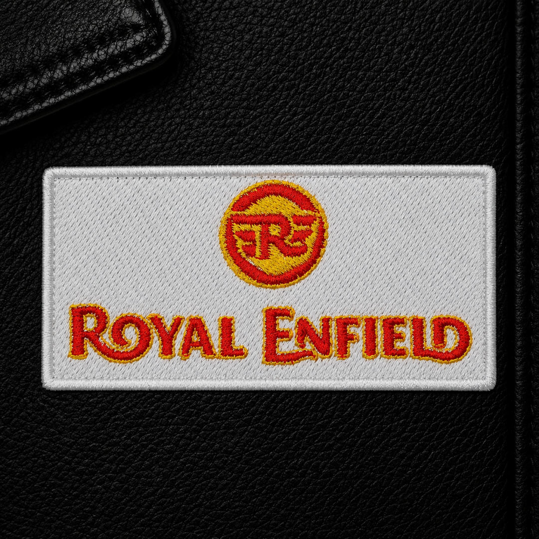 Нашивка, патч, шеврон "Royal Enfield" 75x40mm PTC825