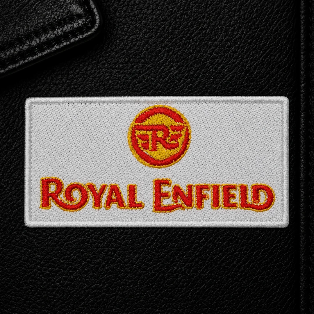 Нашивка, патч, шеврон "Royal Enfield" 75x40mm PTC825