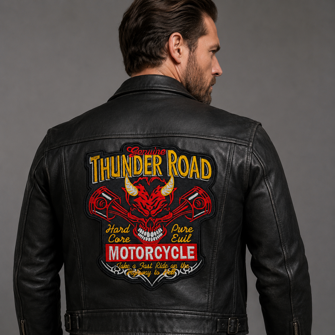 Нашивка, патч, шеврон "Thunder Road" 195x230mm PTC836
