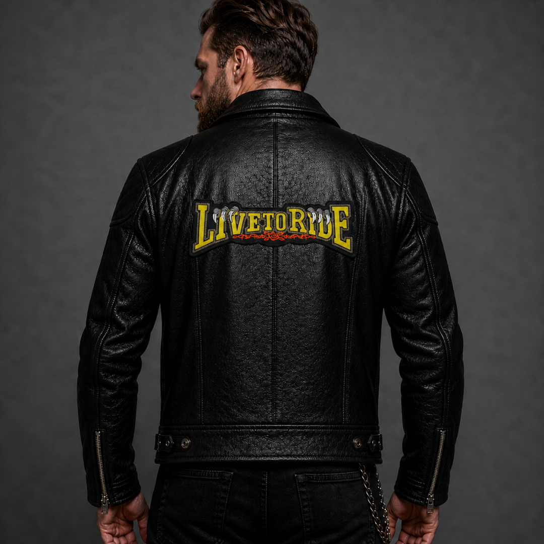Нашивка, шеврон "Live To Ride" 300x103mm PTC838-1